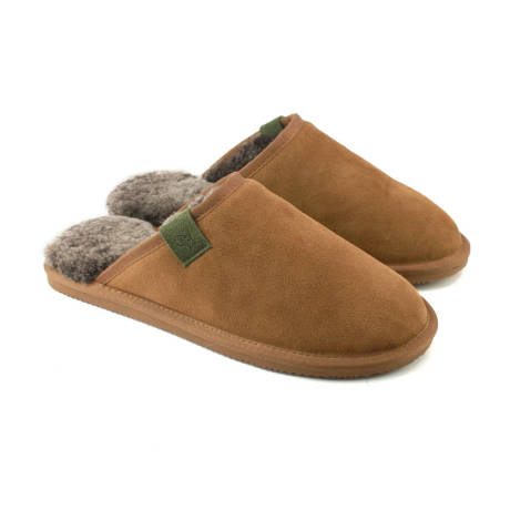 Eastern Counties Leather - Mens Tipped Sheepskin Slippers