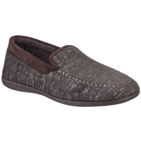 Cotswold - Mens Stanley Moc Toe Full Slipper