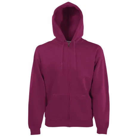 Fruit of the Loom - Mens Premium 70/30 Hooded Zip-Up Sweatshirt / Hoodie