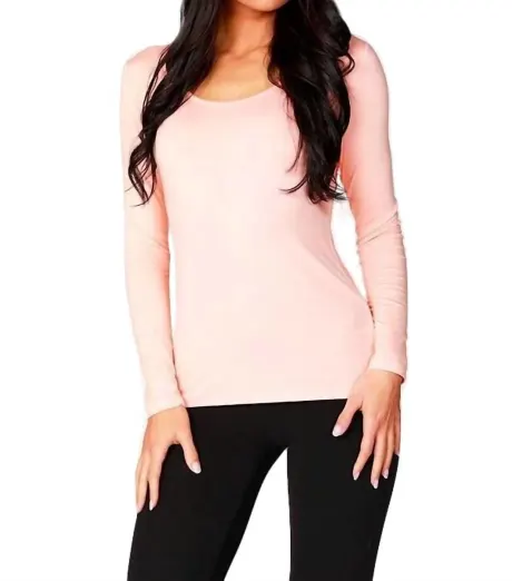 ANGEL - Long Sleeve Scoop Neck Top