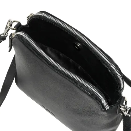 Club Rochelier Leather Double Zipper Crossbody