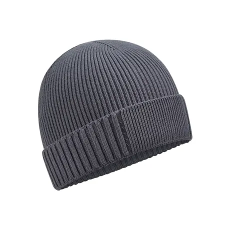 Beechfield - Unisex Adult Natural Cotton Engineered Patch Beanie