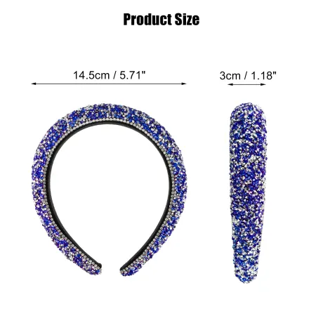 Unique Bargains- Rhinestone Crystal Diamond Bling Headbands