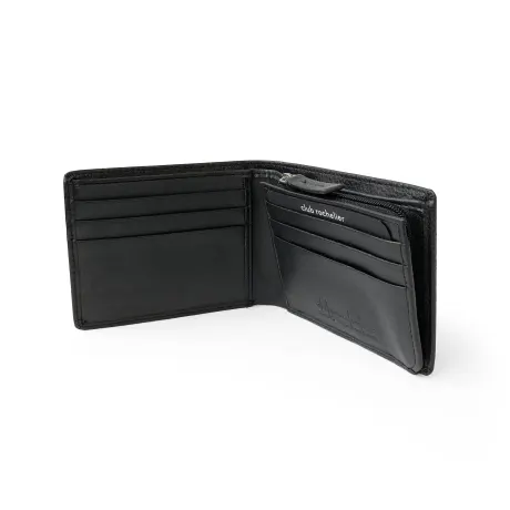 Club Rochelier Men's Slim Wallet With Zippered Pocket