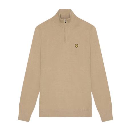 Lyle & Scott - Mens Merino Wool Quarter Zip Golf Sweater