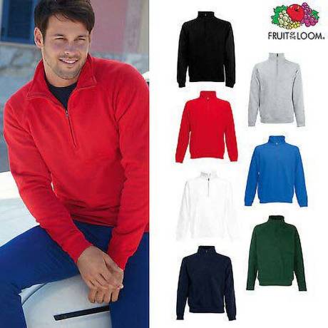 Fruit of the Loom - - Sweatshirt à fermeture zippée 1 quart - Homme