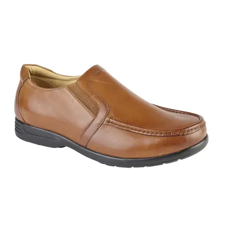 Roamers - Mens Leather XXX Extra Wide Twin Gusset Casual shoe