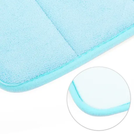 Unique Bargains- 2 Pcs Memory Foam Bathroom Mat Non Slip