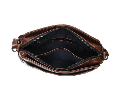 Aaron Leather Goods - Sac bandoulière en cuir Polaris