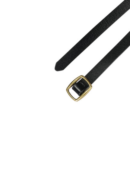 Allegra K- Adjustable Skinny Faux Leather Belt