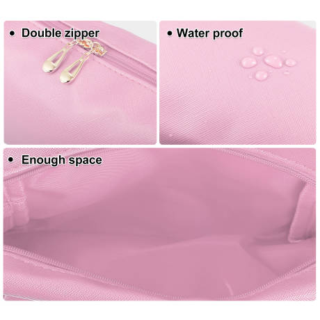 Unique Bargains- Makeup Cosmetic Travel Bag Waterproof PU Leather Case Small