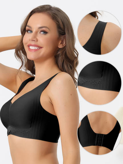 Allegra K- Wirefree Sports Bra Yoga Workout Bralettes