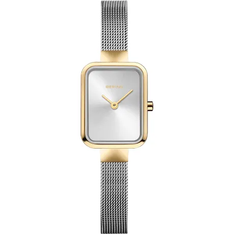 BERING - Montre classique pour femme en acier inoxydable de 20 mm en or jaune/or jaune