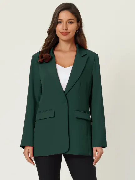 Hobemty- Office Long Sleeve Blazer Jacket