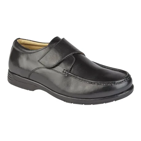 Roamers - Mens Leather XXX Extra Wide Touch Fastening Casual Shoe