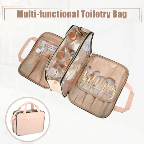 Unique Bargains- Large Toiletry Makeup Travel Bag Water-resistant