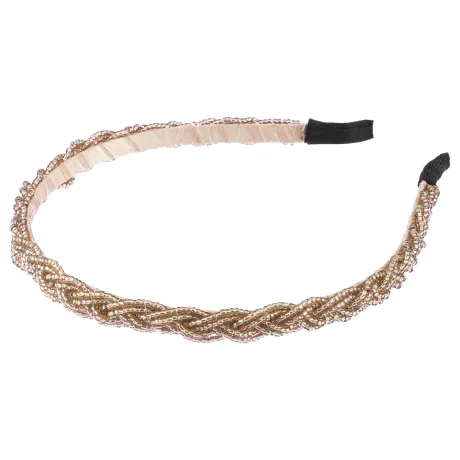 Unique Bargains - Crisscross Beaded Headband