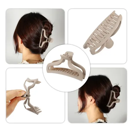 Allegra K - Griffes à cheveux solides de base en plastique