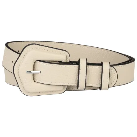 Allegra K- Skinny Waist Belt Chunky Buckle