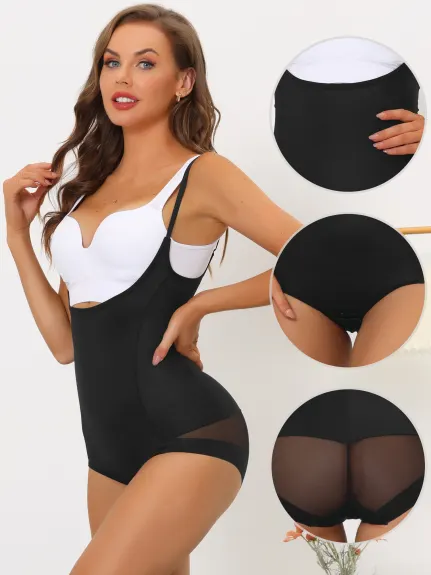 Allegra K - Open Bust Leotard Bodysuit Pack