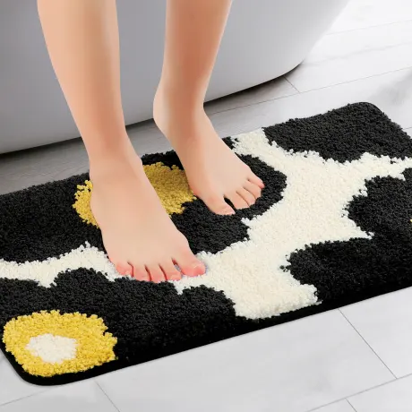 PiccoCasa- Washable Non Slip Extra Thick Quick Dry Bath Rugs 20" x 32"