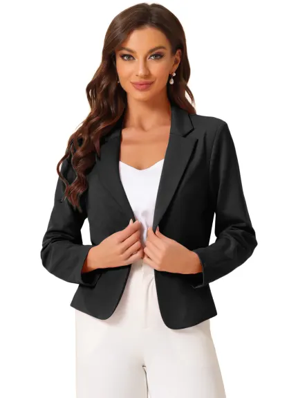 Allegra K - Open Front Dressy Business Blazer