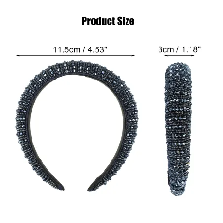 Unique Bargains- Crystal Embellished Rhinestone Bling Hairband