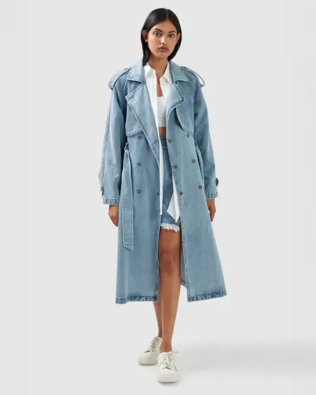 Belle & Bloom Wild Skies Denim Trench