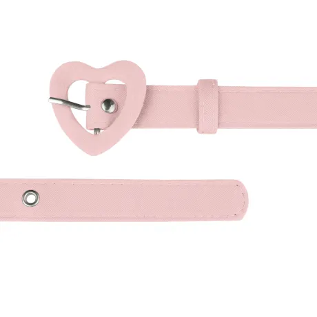 Allegra K- Waist Love Heart Belt Buckle