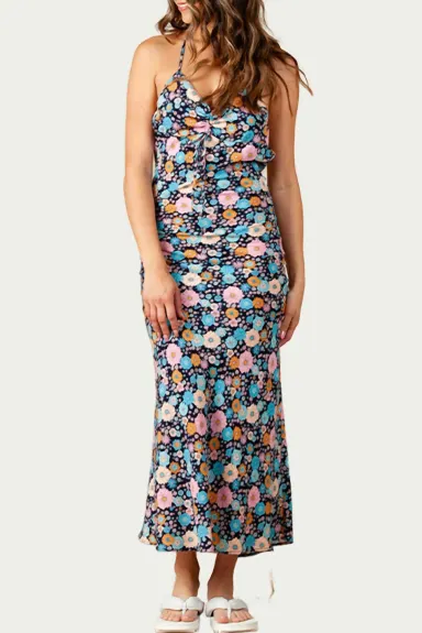 LUCCA - Freesia Floral-Print Maxi Dress