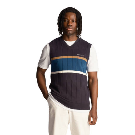 Lyle & Scott - Mens Volley Stripe Knitted Tank Top