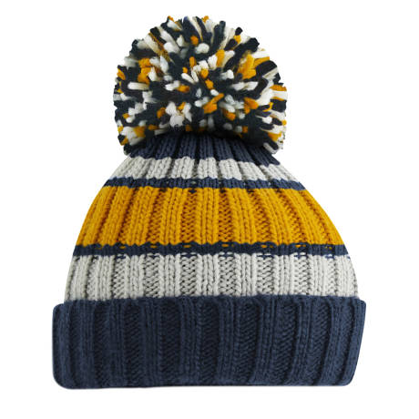 Beechfield - Unisex Adult Hygge Striped Beanie