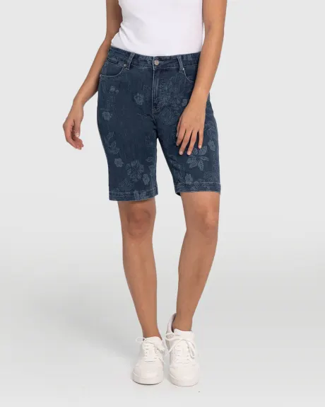 LOIS -Bermuda Denim Floral Erika