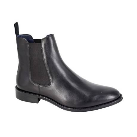 Roamers - Mens Plain Leather Ankle Boots