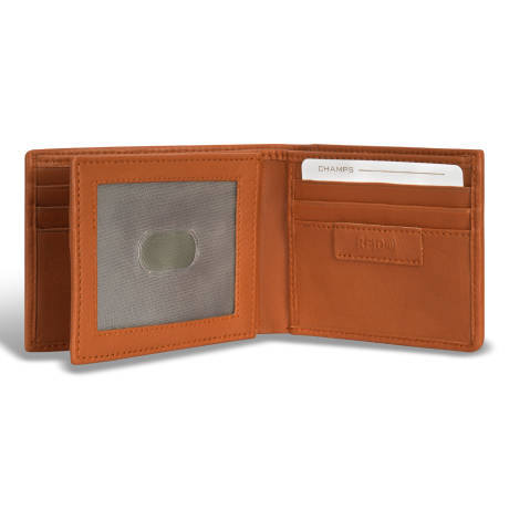 Denim Collection - Leather Center Wing Wallet