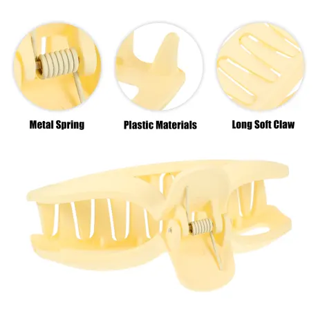 Unique Bargains - Plastic Basic Solid Hair Claws