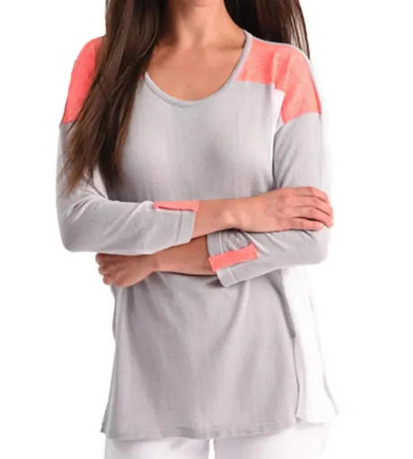 ANGEL - Color Block 3/4 Sleeve Top