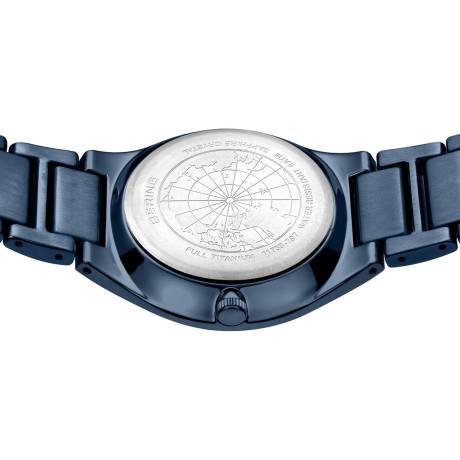 BERING - Montre en titane pour homme de 39 mm en bleu/bleu