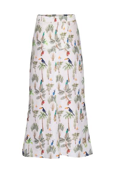 Hilary MacMillan- A-Line Printed Midi Skirt