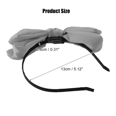 Unique Bargains - Satin Bow Knot Headband Fashion Hairband