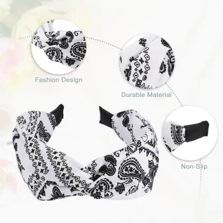 Unique Bargains- Fashion Knotted Wide Headband