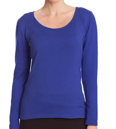 ANGEL - Long Sleeve Scoop Neck Top