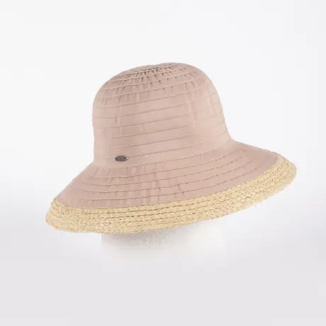 Canadian Hat 1918 - Cuccia - Large Cloche In Ribbon W Raffia