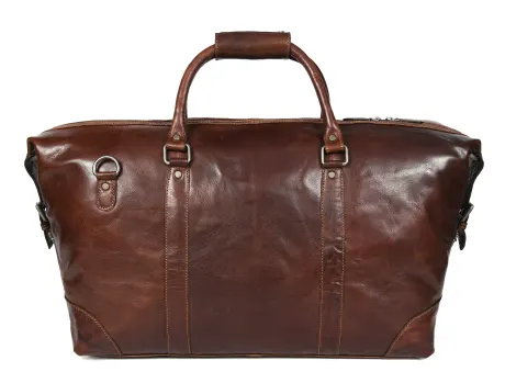 Aaron Leather Goods- Polaris Leather Duffle Bag