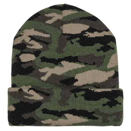 Beechfield - ® Unisex Adults Camo Cuffed Beanie