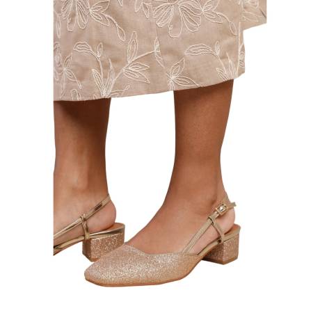 Where's That From - Womens/Ladies Utah Sling Back Low Block Heel Sandals