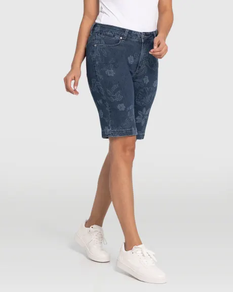 LOIS -Bermuda Denim Floral Erika