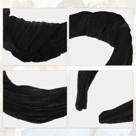 Unique Bargains - Velvet Wide Knotted Headband