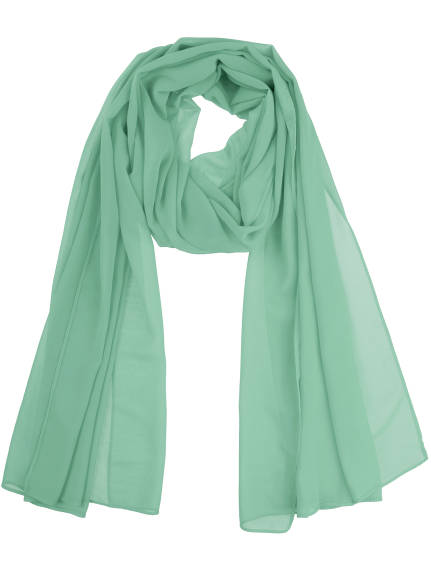 Allegra K- Chiffon Solid Sheer Long Scarf