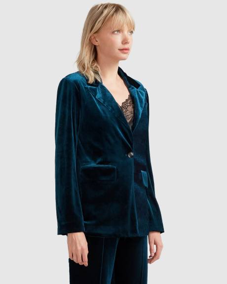 Belle & Bloom Eternity blazer oversize en velours